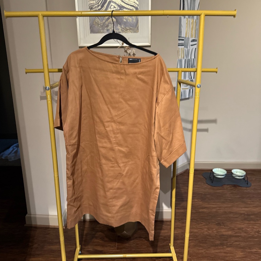 ASOS Camel Long Sleeve Dress